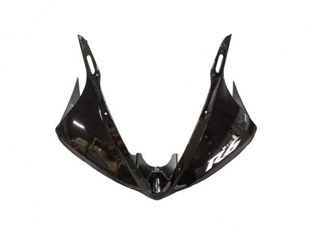 Yamaha YZF R6S Motorrad Verkleidung 2006-2009 - Glanzendes Schwarz Matt Schwarz Weiss Aufkleber