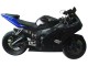 Yamaha YZF R6S Motorrad Verkleidung 2006-2009 - Blau Matt Schwarz