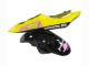 Yamaha YZF R6S Motorrad Verkleidung 2006-2009 - Gelb Rosa Glanzendes Schwarz Rossi Repsol 46