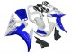 Yamaha YZF R6S Motorrad Verkleidung 2006-2009 - Weiss Blau GYTR