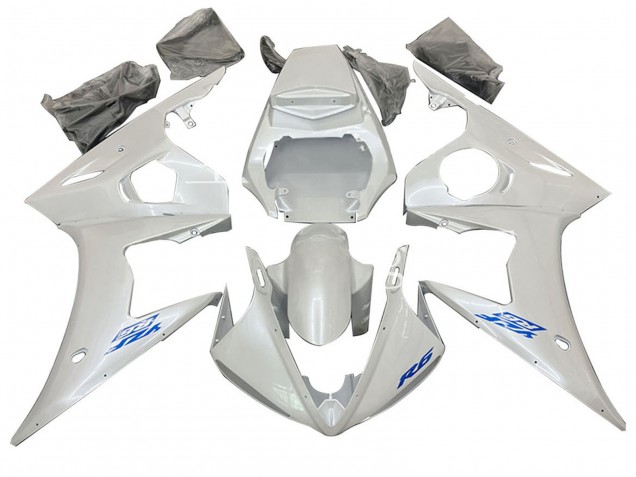 Yamaha YZF R6S Motorrad Verkleidung 2006-2009 - Weiss