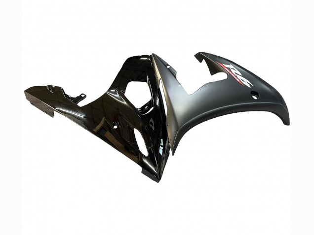Yamaha YZF R6S Motorrad Verkleidung 2006-2009 - Glanzendes Schwarz Matt Schwarz Gold Chameleon