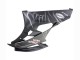 Yamaha YZF 600 R6 Motorrad Verkleidung 2006-2007 - Matt Schwarz Silber Flamme