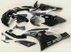 Yamaha YZF 600 R6 Motorrad Verkleidung 2006-2007 - Glanzendes Schwarz Matt Schwarz Weiss Motul Michelin