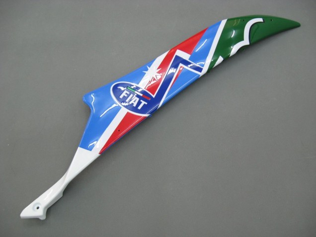 Yamaha YZF 600 R6 Motorrad Verkleidung 2006-2007 - Blau Grun Weiss Rot Dunlop Michelin Motul