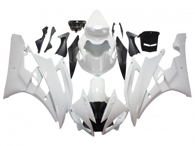 Yamaha YZF 600 R6 Motorrad Verkleidung 2006-2007 - Weiss