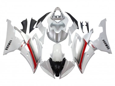 Yamaha YZF 600 R6 Motorrad Verkleidung 2008-2016 - Weiss Rot