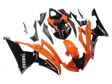Yamaha YZF 600 R6 Motorrad Verkleidung 2008-2016 - Orange Schwarz