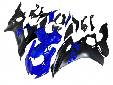 Yamaha YZF 600 R6 Motorrad Verkleidung 2017-2023 - Blau Matt Schwarz