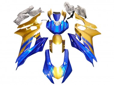 Yamaha YZF 600 R6 Motorrad Verkleidung 2017-2023 - Gold Blau