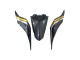 Yamaha YZF 600 R6 Motorrad Verkleidung 2017-2023 - Gold Schwarz Carbonfaser