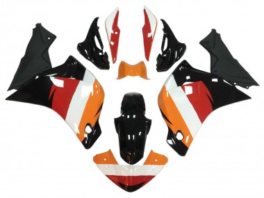 Honda CBR250RR Motorrad Verkleidung 2011-2015 - Orange Weiss Rot Glanzendes Schwarz