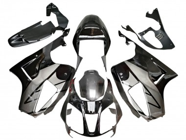 Honda VTR1000 Motorrad Verkleidung 2000-2006 - Silber Glanzendes Schwarz