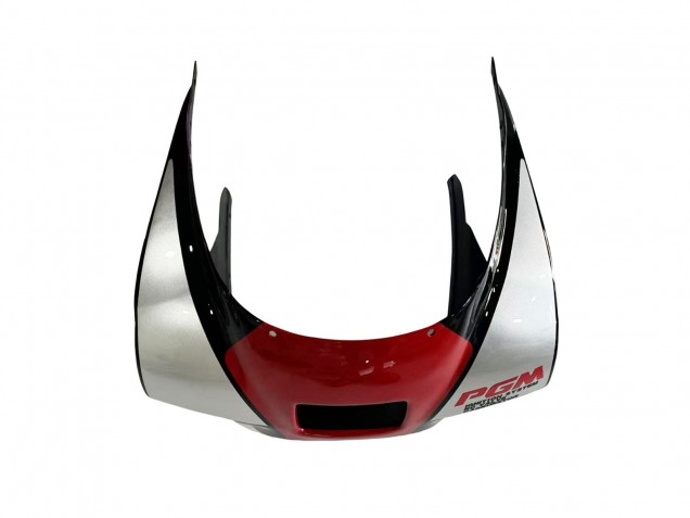 Honda NSR250R Motorrad Verkleidung 1988-1989 - Silber Rot Glanzendes Schwarz