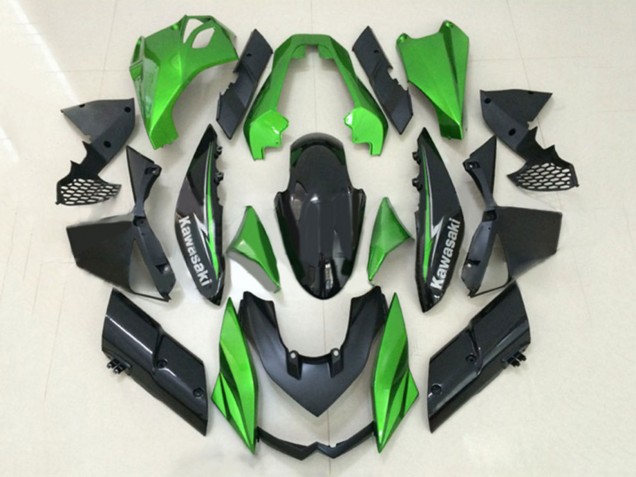 Kawasaki Z1000 Motorrad Verkleidung 2010-2013 - Grun Glanzendes Schwarz