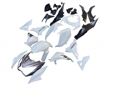 Kawasaki Z800 Motorrad Verkleidung 2013-2018 - Weiss Grun Silber Schwarz