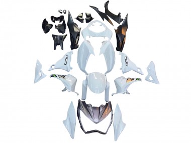 Kawasaki Z800 Motorrad Verkleidung 2013-2018 - Weiss Grun Silber Schwarz