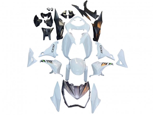 Kawasaki Z800 Motorrad Verkleidung 2013-2018 - Weiss Grun Silber Schwarz