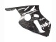 Kawasaki ZX12R Motorrad Verkleidung 2000-2001 - Glanzendes Schwarz Weiss Elf Schnee