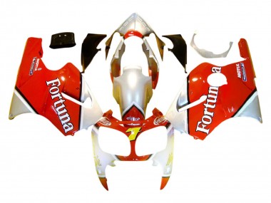 Kawasaki ZX12R Motorrad Verkleidung 2000-2001 - Silber Rot Fortuna Motul 7
