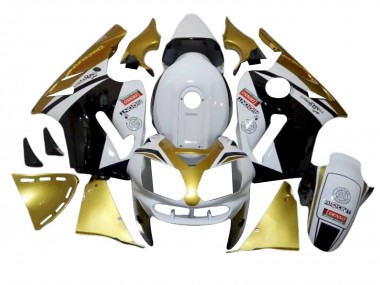 Kawasaki ZX12R Motorrad Verkleidung 2002-2006 - Weiss Gold Schwarz Rot Denso