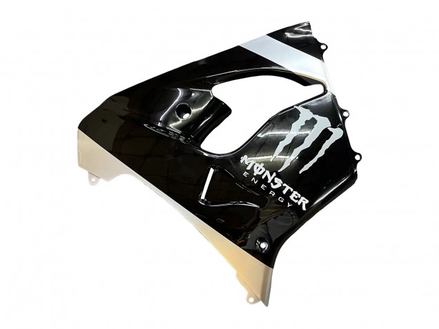Kawasaki ZX9R Motorrad Verkleidung 2002-2003 - Silber Glanzendes Schwarz Monster Elf