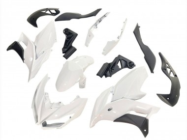 Kawasaki Versys 650 Motorrad Verkleidung 2015-2021 - Weiss Matt Schwarz