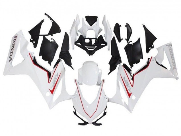 Honda CBR650R Motorrad Verkleidung 2019-2020 - Weiss Rot Schwarz