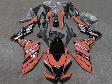 Aprilia RSV4 1000 Motorrad Verkleidung 2009-2015 - Orange Schwarz