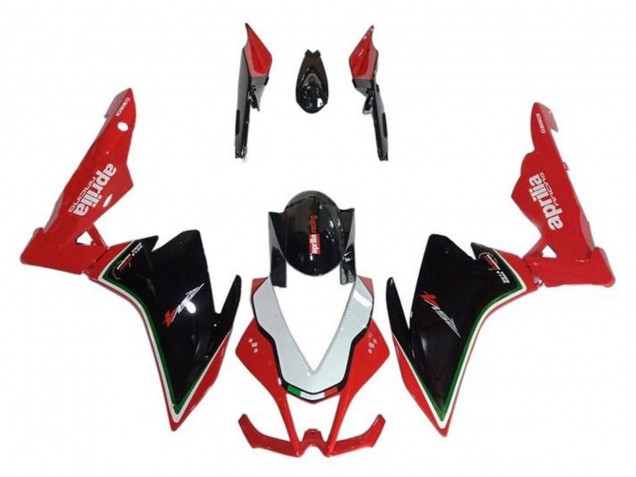 Aprilia RSV4 1000 Motorrad Verkleidung 2009-2015 - Rot Schwarz Weiss Grun