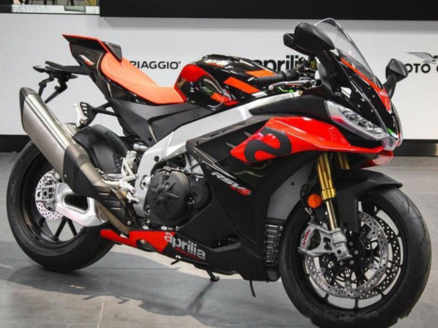 Aprilia RSV4 1100 Motorrad Verkleidung 2021-2024 - Rot Schwarz