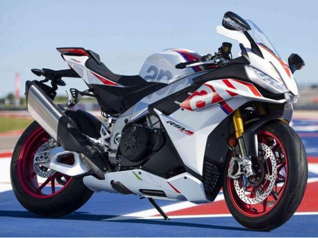 Aprilia RSV4 1100 Motorrad Verkleidung 2021-2024 - Weiss Rot Blau