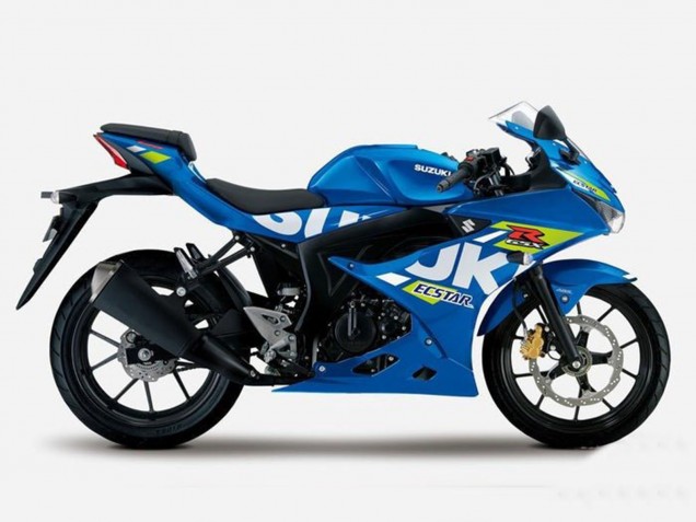 Suzuki GSXR125 Motorrad Verkleidung 2017-2025 - Blau Gelb Ecstar