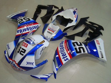 Yamaha YZF R1 Motorrad Verkleidung 2009-2011 - Weiss Blau Rot Schwarz Sterilgarda