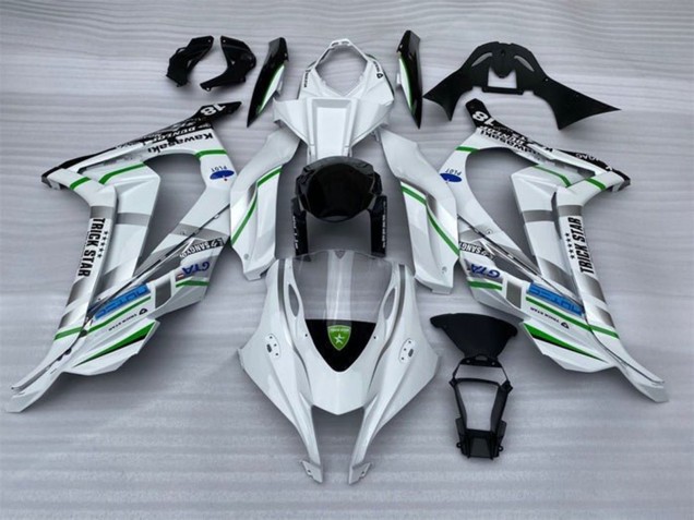 Kawasaki ZX10R Motorrad Verkleidung 2016-2020 - Weiss Silber Grun Blau Schwarz Trick Star