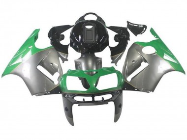 Kawasaki ZX12R Motorrad Verkleidung 2000-2001 - Silber Grun Schwarz