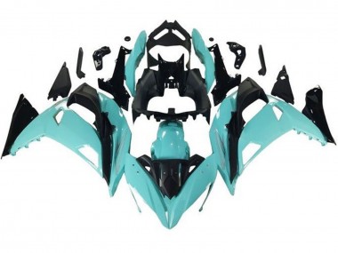 Kawasaki Ninja 650 EX650 Motorrad Verkleidung 2017-2019 - Hellblau Schwarz