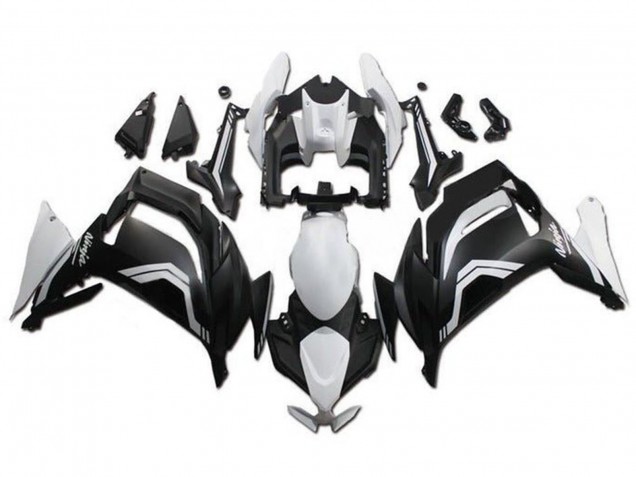 Kawasaki Ninja 650 EX650 Motorrad Verkleidung 2020-2024 - Weiss Matt Schwarz