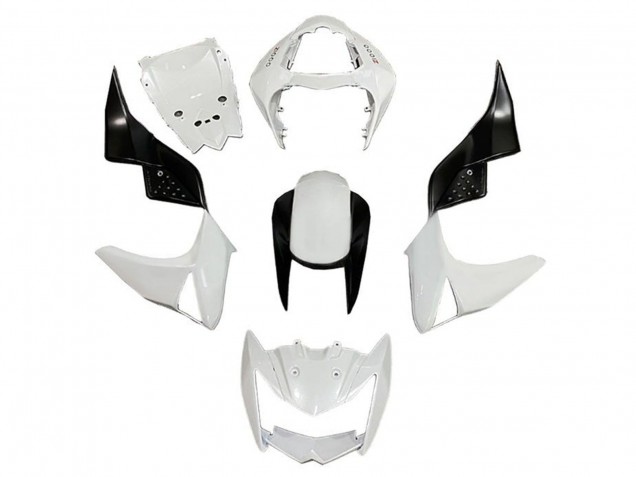 Kawasaki Z1000 Motorrad Verkleidung 2007-2009 - Weiss Schwarz