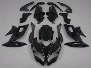 Kawasaki Versys 650 Motorrad Verkleidung 2015-2021 - Glanzendes Schwarz