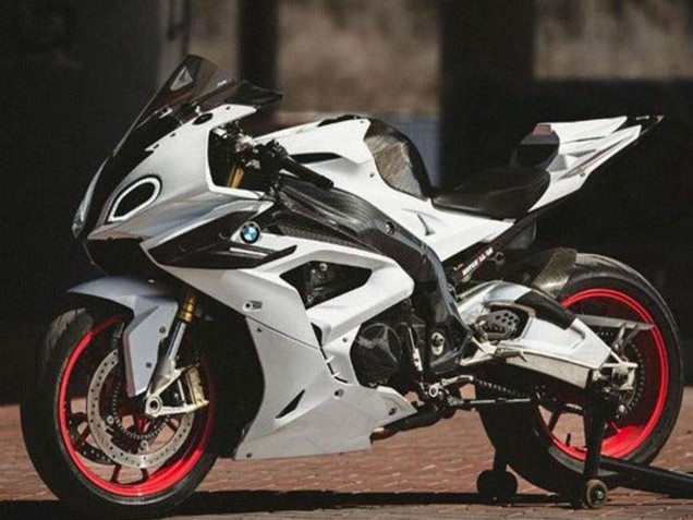 BMW S1000RR Motorrad Verkleidung 2015-2016 - Blau Lila Kunst Geschmiedet Carbonfaser