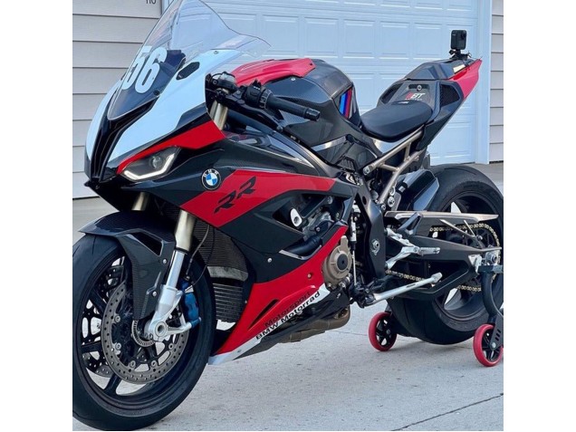 BMW S1000RR Motorrad Verkleidung 2019-2022 - Rot Schwarz Weiss