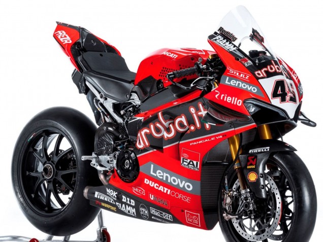 Ducati Panigale V4 V4S Motorrad Verkleidung 2018-2019 - Rot Schwarz Weiss Aruba
