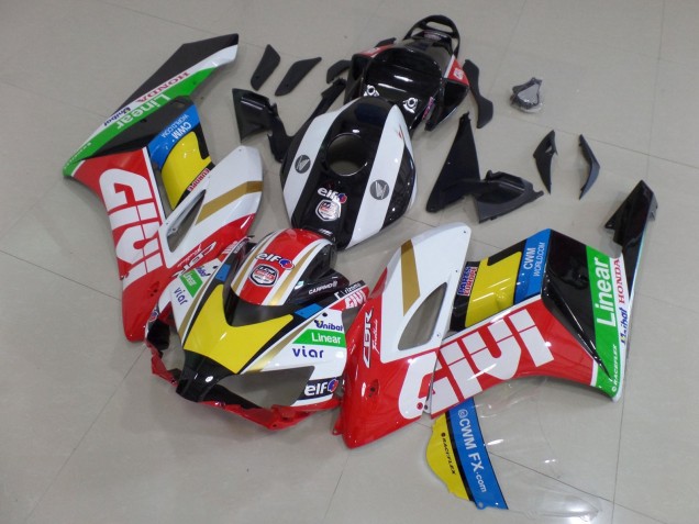 Honda CBR1000RR Motorrad Verkleidung 2004-2005 - Weiss Rot Schwarz Gelb Grun Givi