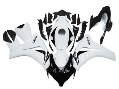 Honda CBR1000RR Motorrad Verkleidung 2008-2011 - Weiss Glanzendes Schwarz