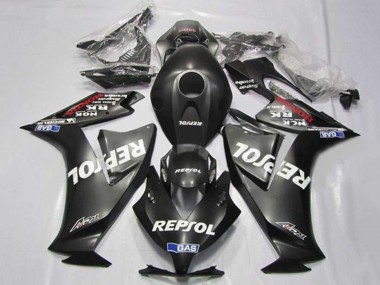Honda CBR1000RR Motorrad Verkleidung 2012-2016 - Matt Schwarz Weiss Repsol