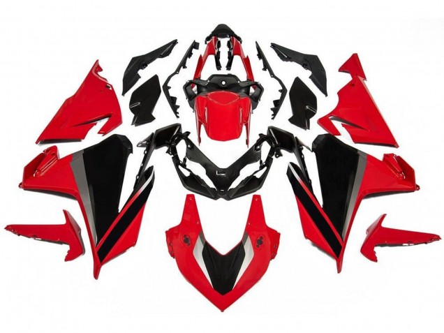 Honda CBR500R Motorrad Verkleidung 2019-2021 - Rot Grau Schwarz