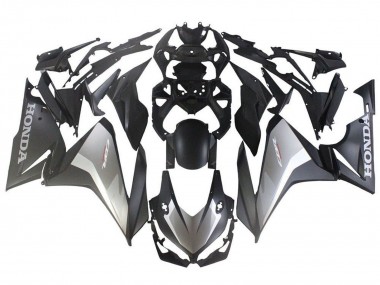 Honda CBR500R Abs Motorrad Verkleidungen 2022-2023 - Silber Grau Matt Schwarz