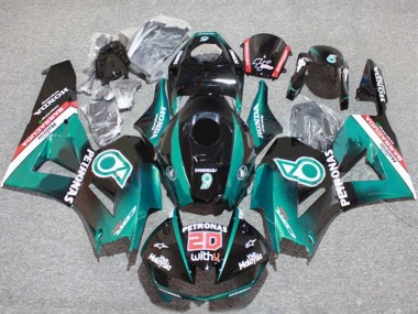 Honda CBR600RR Motorrad Verkleidung 2013-2023 - Blau Grun Blau Glanzendes Schwarz Petronas 20