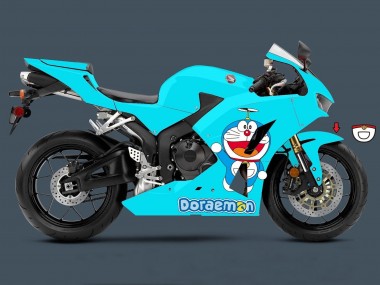 Honda CBR600RR Motorrad Verkleidung 2013-2023 - Hellblau Doraemon